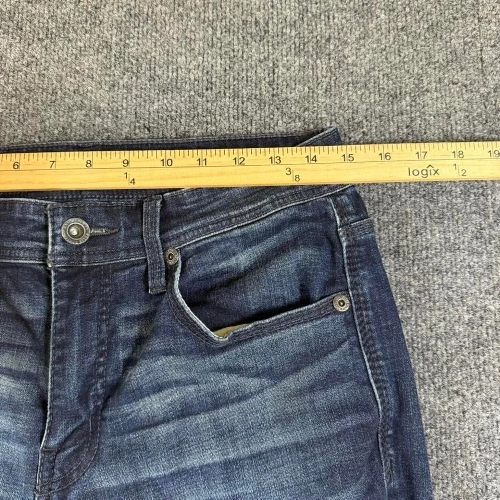 BKE Jake Straight Med Wash Whiskered Jeans Mens Size 30x30
